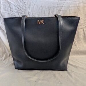 MICHAEL KORS Womens Mott Medium Navy Blue Tote Handbag 30F7GOXT2L
